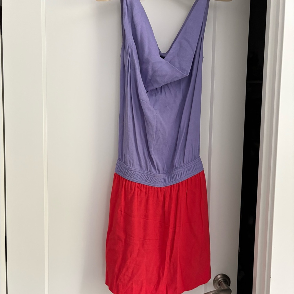 Diane Von Furstenberg Lavender Drape Dress
